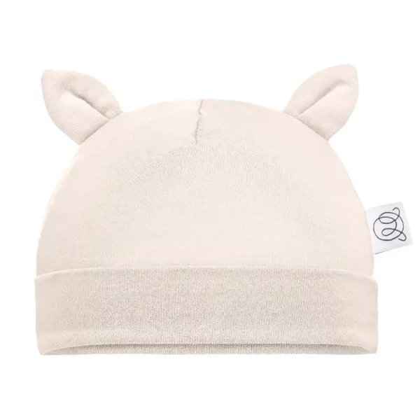 Bonnet bébé Maylily beige avec petites oreilles