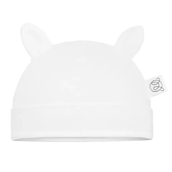 Bonnet bébé Maylily crème avec petites oreilles