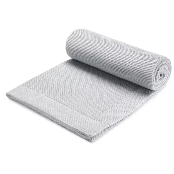 Couverture bébé Maylily Bamboolove grise roulée