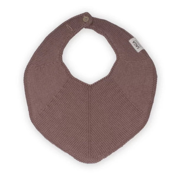 Bavoir Saga Copenhagen brun avec bouton