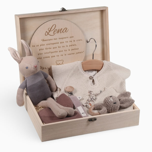 Coffret naissance personnalisé Lena YllBox
