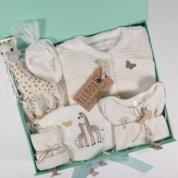 Contenu du coffret naissance Liam vu du dessus