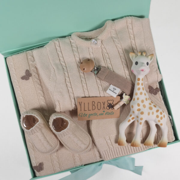Contenu du coffret naissance Oscar vu du dessus